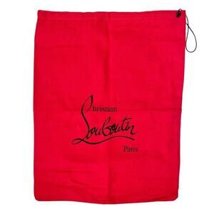 Christian Louboutin Paris Red Drawstring Dust Bag 11.5" x 15"